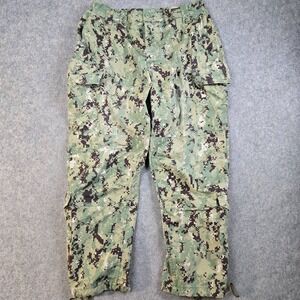 Military Pants NWU Type III Mens Large Short 35x29 USN Navy Seals Camo Cargo